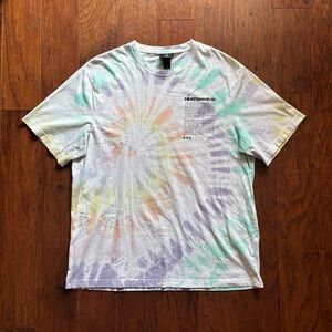 H&M Unisex Relaxed Fit Tie Dye Heatwave Tee | Size XL